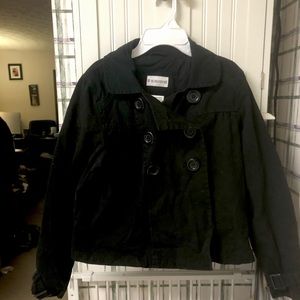 Double breasted BLK adorable jacket!